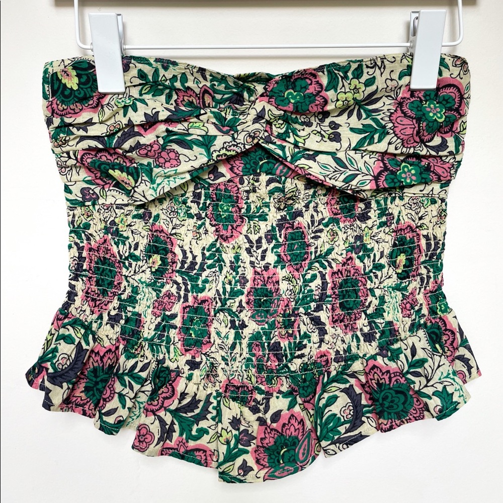 Free people floral tube top